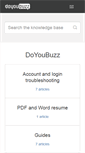 Mobile Screenshot of help.doyoubuzz.com